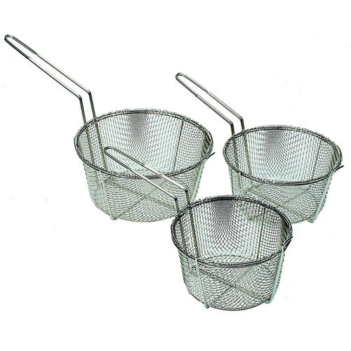 Update International 8 1/2-inch Round Fryer Basket, Nickel-Plated (FB-8)