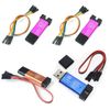 4 Pcs ST-Link V2 Emulator Downloader Programmer STM32F103C8T6 STM8 STM32 with Cable (Random Color)