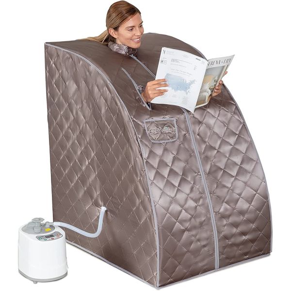 SereneLife SLISAU60GRY Portable Steam Sauna