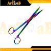 Mayo Dissecting Scissors 6.75in Blunt w/ STR Tips, Rainbow, Veterinary Tools