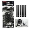 POFET 12 Pcs Graphite Material Sticks Compressed Charcoal Sticks Drawing Pencils Set