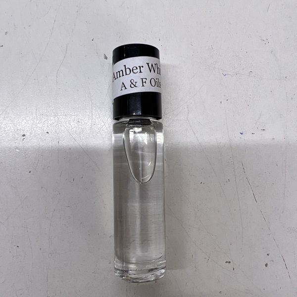 Amber White Fragrance / Body Oil Uncut Long Lasting Roll On 1/3 oz 10ml ORIGINAL