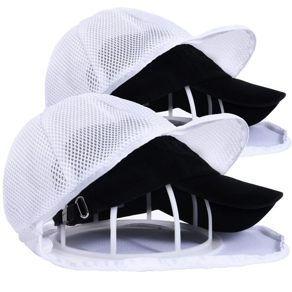 Baseball Cap Hat Washer for Washing Machine, 2 Pack ULG Cleaner Caps, Organizer/Cap Dishwasher, Rack Holder