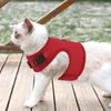 Cat Pet Harness Breathable Mesh Adjustable Escape Proof Jacket Chest Red Vest