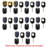10 Remote Control Head Key Fob Case Shell 3B Compatible with Ford Rubber Pad H75