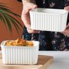 TAMUME Rectangular Ceramic Baking Dish – Oven, Microwave & Air Fryer Safe, Non-Slip Unglazed Bottom