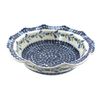 Blue Rose Polish Pottery Tulip Large Scallop Serving Dish