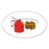 CafePress Grease Monkey Sticker Oval Car Bumper Sticker(10-Pack)