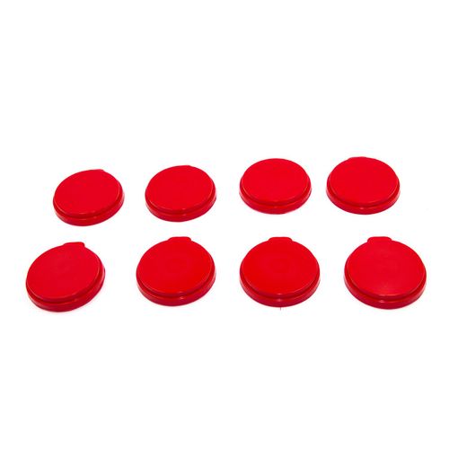 Premium Soda Can Lids - Made in the USA - 8 pack (Red)