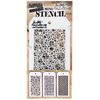 Tim Holtz - Stampers Anon Mini Stencil, Set #46, One Size