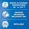 PILOT Acroball Colors Advanced Ink Refillable & Retractable Ball Point Pens, Medium Point, Black Ink, 6 Pack