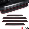 4x For Jeep Wrangler Rubber Car Door Threshold Sill Cover Panel Step Protector