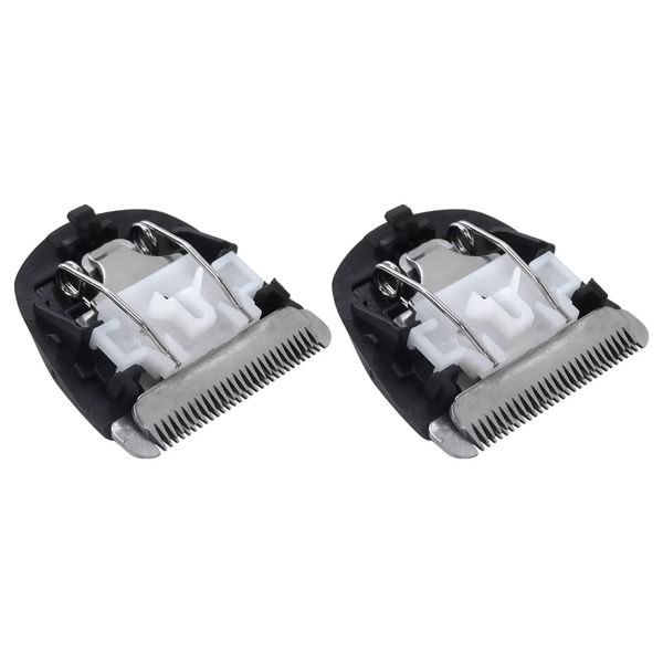 Professional 2-Pack Black Clipper Replacement Blade, Snap-On Replacement Trimmer Blade for Wahl Peanut Hair Clipper #2068-300