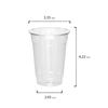 Party Essentials Soft Plastic Party Cups/Tumblers, 40 Ct, 10 oz, Clear