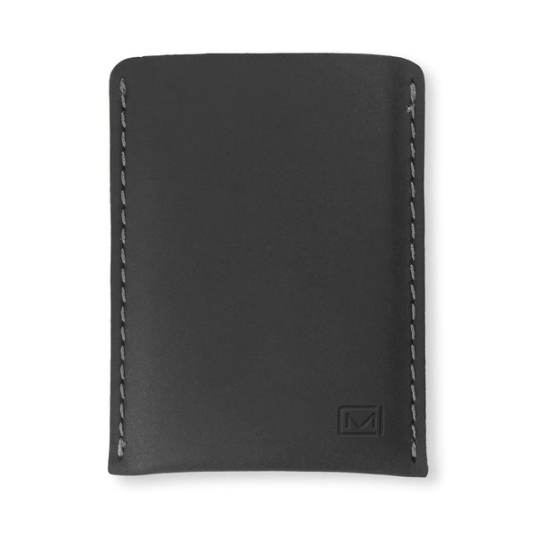 Modern Carry Leather Minimal Card Holder, Minimalist Wallet for Men & Women, Thin Credit Card Holder, Small Business Card Holder, Card Holder Wallet, Front Pocket Card Wallet - Full Protection (Black)