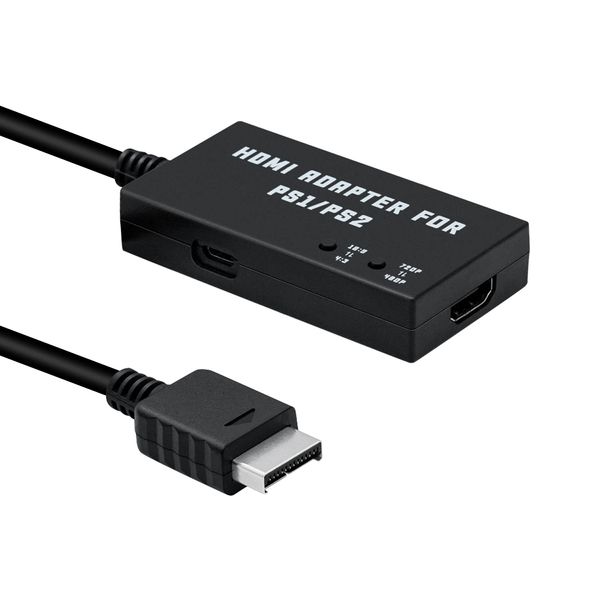 Mcbazel PS1/PS2 To HDMI Adapter,Multifunctional HDTV HDMI Cable Adapter for PS1/PS2