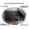 2.5 " to 3.5" bracket SSD HDD Adapter + SATA Cable + Power Cable USA Ship