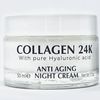 Delfanti • COLLAGEN 24K • Anti-Aging DUO pack • Day Cream jar PLUS Night Cream jar• Face and Neck Moisturizers with pure Hyaluronic Acid • Made in Italy
