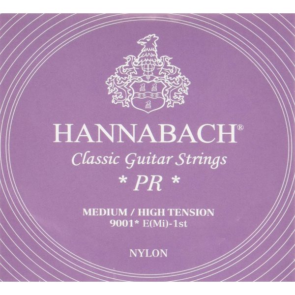 Hannabach 652661 Strings for classic guitar Series 900 Medium/High tension Silver 200 E1 single string