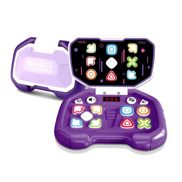 Fast Push Puzzle Game for Kids Age 3-12, Light Up Brain & Memory Games Electronic Handheld Pop Fidget Games Toys for Boys Girls Birthday Gifts for 6 7 8 9 10 11 12 Years Old Kids Teens (Purple)