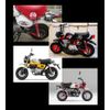 HONDA Monkey Compatible Waterproof Sticker Size Selectable 16 Color Variations STICKER (red, 150mm)