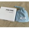 New Blue 💙 Miu Miu Makeup Mirror Double Sided Portable Makeup Gift 🎁