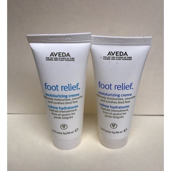 2 X Aveda Foot Relief Moisturizing Creme 1.4 oz 40 ml each New