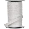 Prasent 100 m 10 mm Poly Glitter Polypropylen Ribbon, Silver