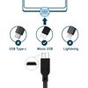Mygatti USB 2.0 Micro B Cable, 4M Type A to Micro B Cable, OFC Android Smartphone Charging Cable, Slim TYPE-A Micro USB Cable, 5 Pin 480Mbps Data Transfer, Compatible with Android, Humidifier,