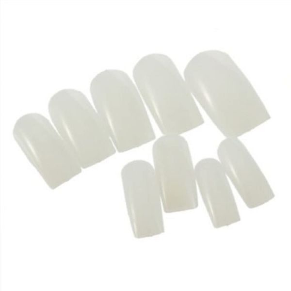 BOO6-500 Natural/Off White False Fake Full Nails