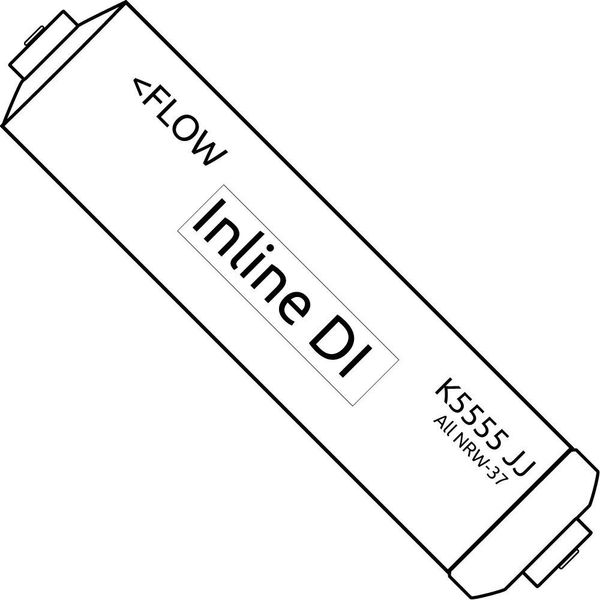 K5555 JJ Omnipure Inline mixed bed DI resin filter RO/DI