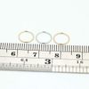 14K Solid White Gold 20 Gauge - 6MM Diameter Seamless Continuous Open Hoop Nose Ring Nose Piercing