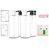 4 Pack Pump Bottles Plastic 32oz Leak-Proof Reusable for Shampoo Liquid Soap
