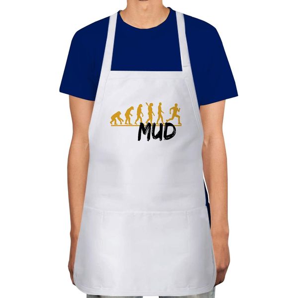 Makoroni - MUD Run Runner Apron Adjustable Kitchen Chef Apron with 2 Pockets Cooking Baking, DesI79
