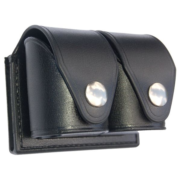 HKS 203M-P Double Speedloader Case (Black) (Medium) (Plain)