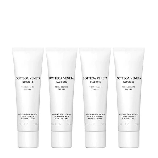 4x Bottega Veneta Illusione Tonka Solaire For Her Melting Body Lotion 50ml=200ml