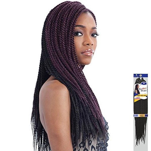 FreeTress Braid SINGLE TWIST SMALL (1 - Jet Black)