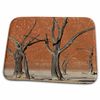 Dish Drying Mat - Dead trees in dry clay pan, Dead Vlei, Sossusvlei, Namibia Tree