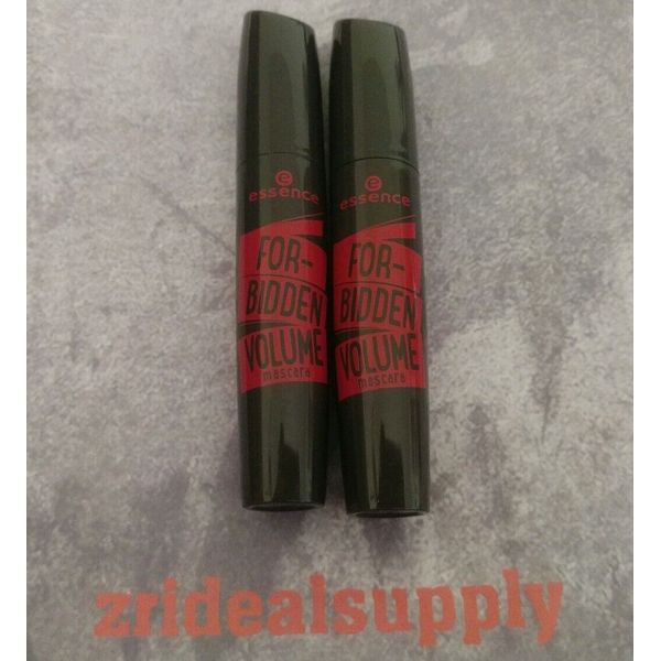 ESSENCE FORBIDDEN VOLUME MASCARA BLACK NEW PACK 0F 2