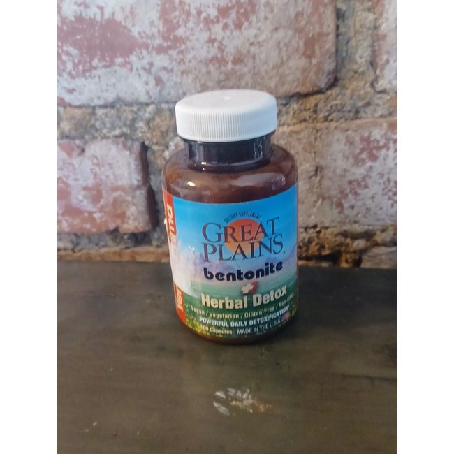 Bentonite Herbal Detox - Great Plains - 60 Capsules - EXP 10/25