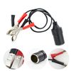 TRIXES Car Battery Clipon Cigarette Lighter Socket Adaptor 12v