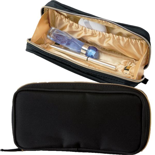 Esol 145030 Makeup Pouch, Multi Pouch, Approx. 3.5 x 7.5 x 1.4 inches (9 x 19 x 3.5 cm), Stylish, Gorgeous, Eltrad Gold Series