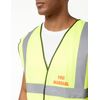 VSafety L-Fire Marshal Basic High-Visibility Safety Vest, Large, Yellow
