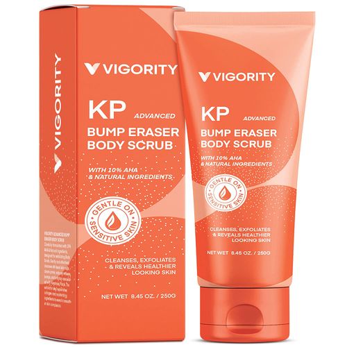 KP Bump Eraser Body Scrub, Body Exfoliating Scrub, Strawberry Legs Treatment, Exfoliating Body Wash, Strawberry Skin Treatment, Scrubs for Women & Men Exfoliation - 8.45OZ