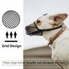ILEPARK Dog Muzzle with Rounded Mesh, Breathable Muzzle for Small Medium Large Dogs, Prevent Eating, Biting and Chewing(S, Black)