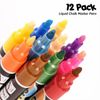 LMS Data 6mm Liquid Chalk Marker Pen, 10 Color Set