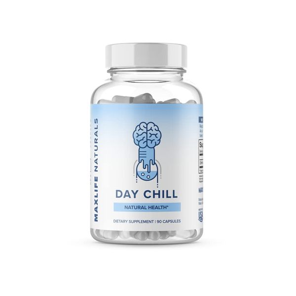 DHH-B Day Chill Pill for Calming Mood Support, Powerful dosing of DHH-B - Positive Chill Pill for Women and Men. 90 Day Supply.