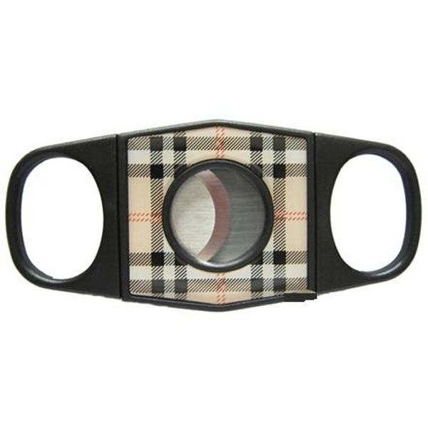 Cigar Cutter - Plastic Two Tone Double Blade 52 Ring Gauge