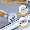 14 Pcs Screen Rolling For Flat Spline, Windspeed Window Screen Door Re