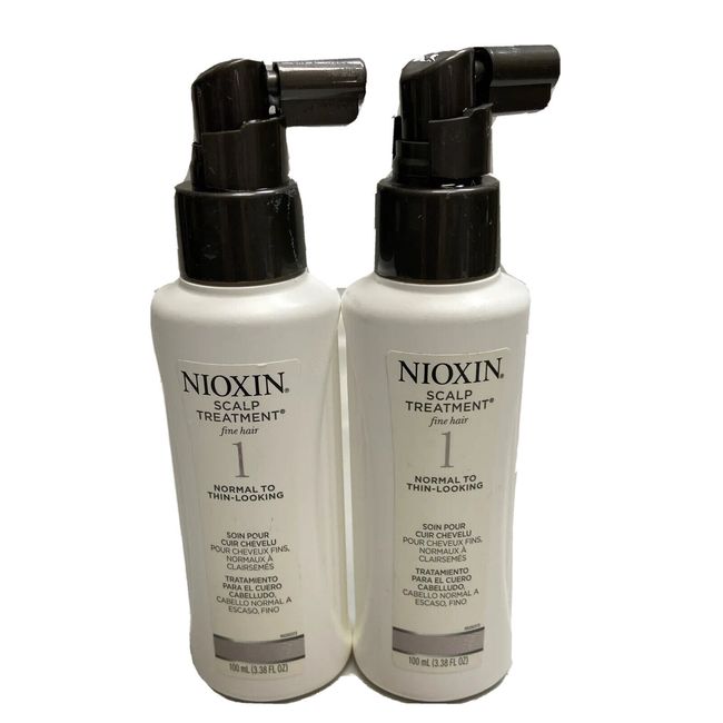 2 NIOXIN SCALP TREATMENT #1 NORMAL TO THINNING HAIR 3.38oz